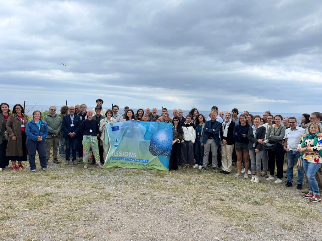 Group photo from the Capraia Smart Islands 2025 meeting.